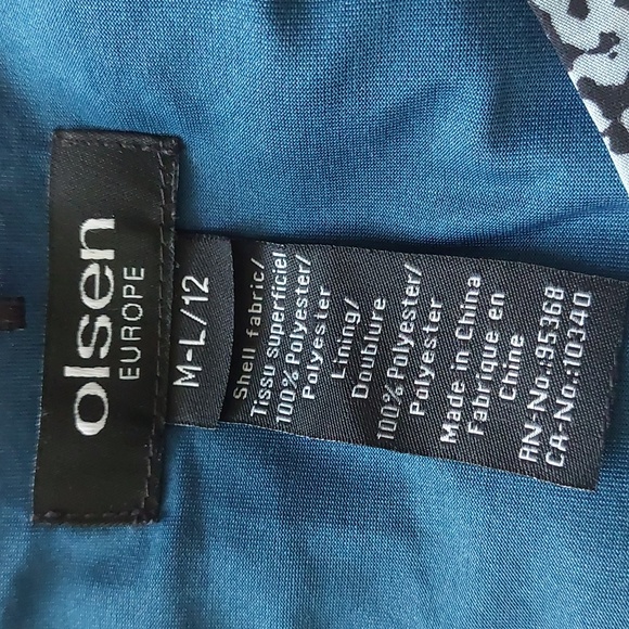 "OLSEN EUROPE" DRESS, SIZE M-L/12 - Picture 5 of 6